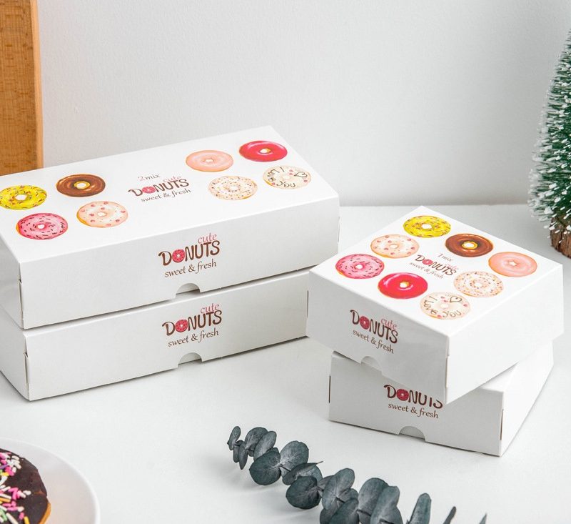 In Hộp Đựng Bánh Donut 23 Mẫu hộp đựng bánh donut - 10