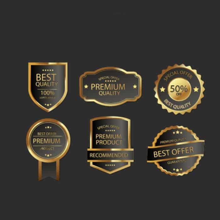 Mẫu tem nhãn ép kim đẹp - 6