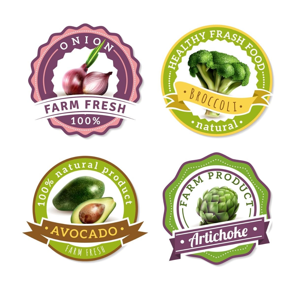 Mẫu tem dán nông sản đẹp 1