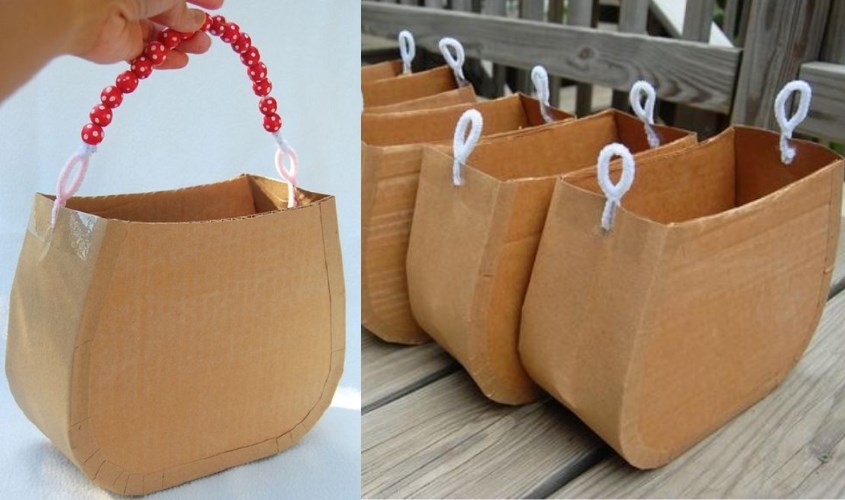 Túi xách handmade bằng giấy carton