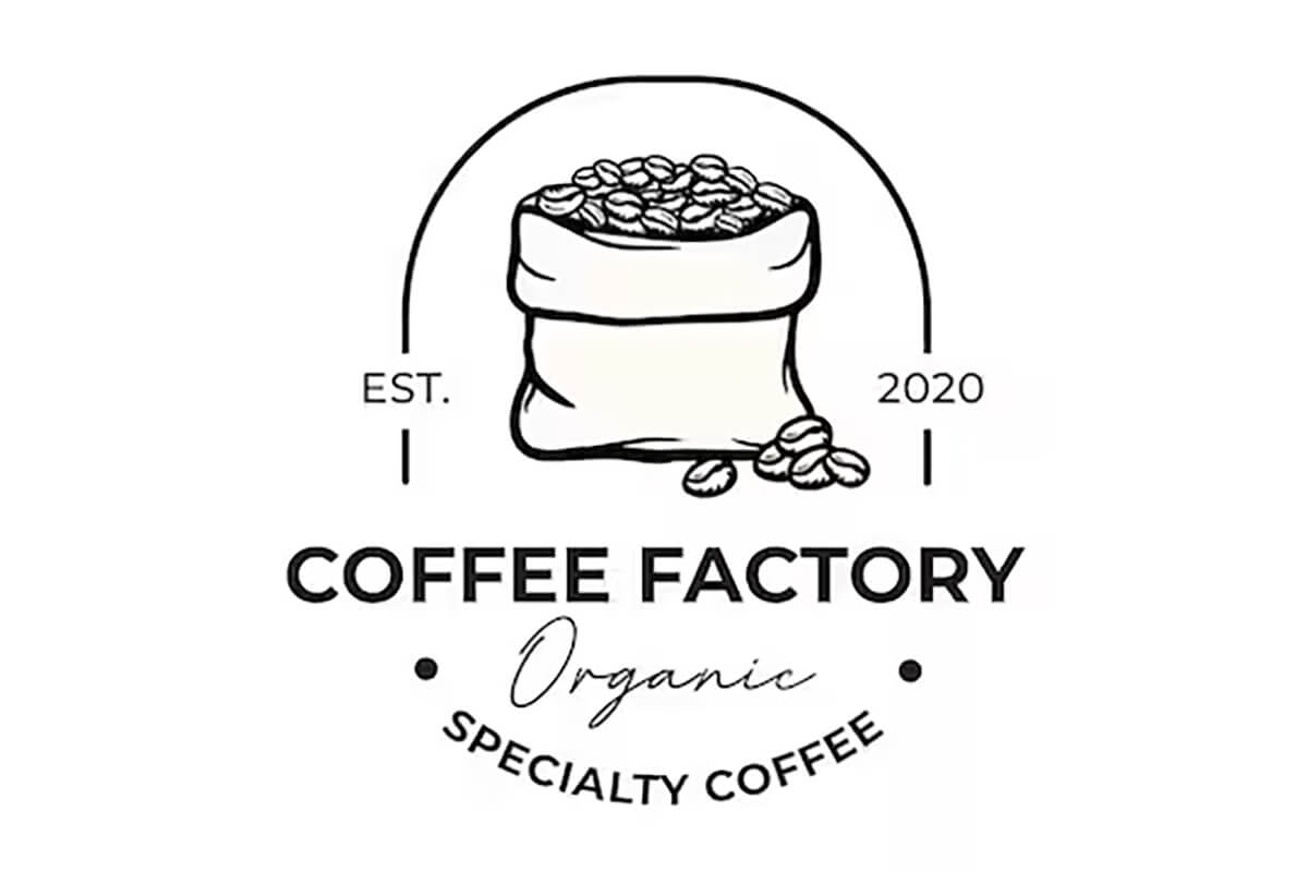 Mẫu logo cà phê hình biểu tượng - 3
