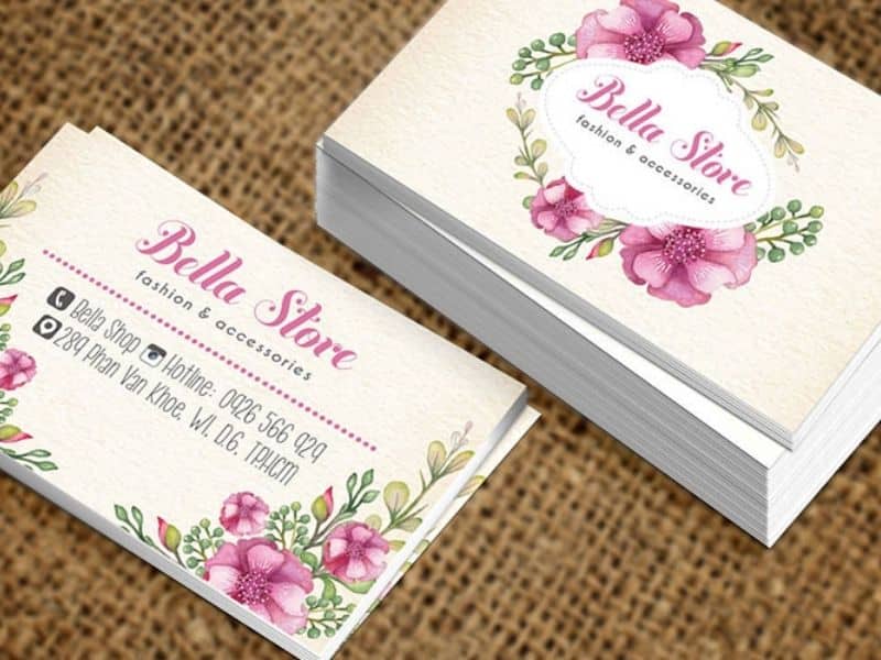 Mẫu card visit cho shop hoa - 8