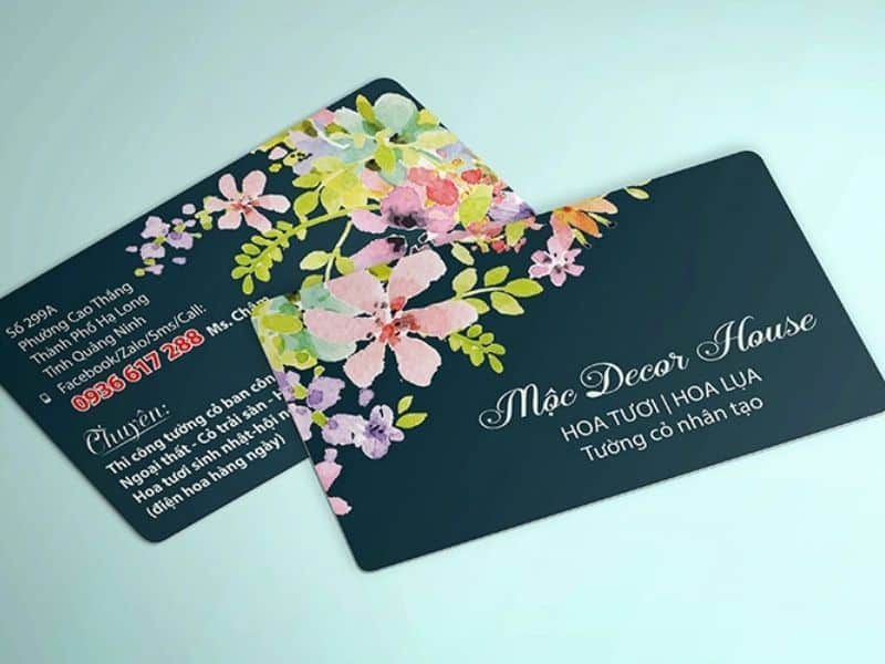 Mẫu card visit cho shop hoa - 18