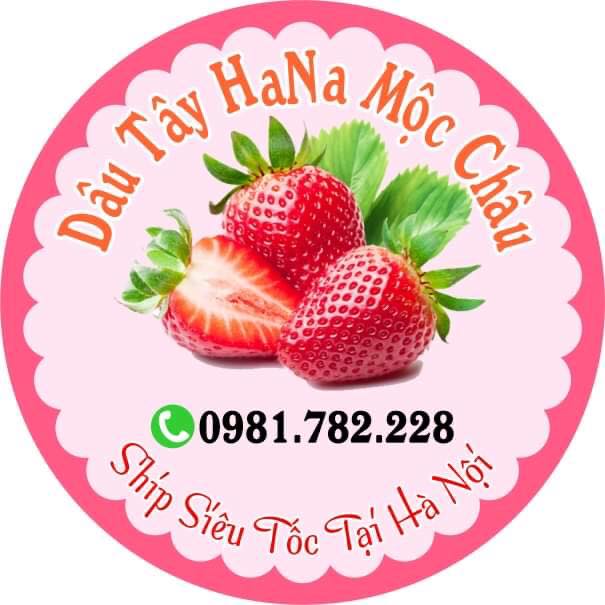 Mẫu tem dâu tây Hana Mộc Châu