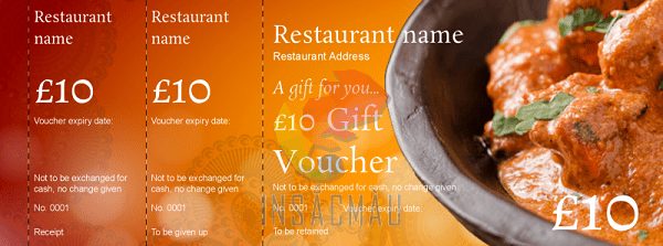 Mẫu voucher nhà hàng - 2