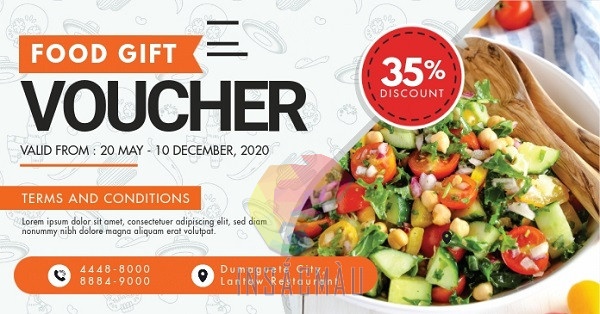 Mẫu voucher nhà hàng - 15