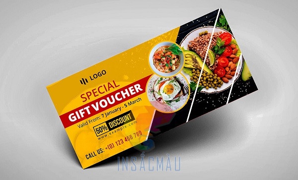 Mẫu voucher nhà hàng - 3