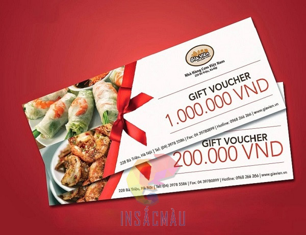 Mẫu voucher nhà hàng - 8