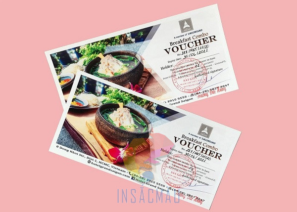 Mẫu voucher nhà hàng - 9