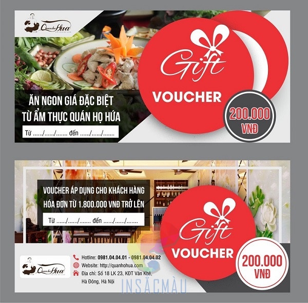 Mẫu voucher nhà hàng - 11