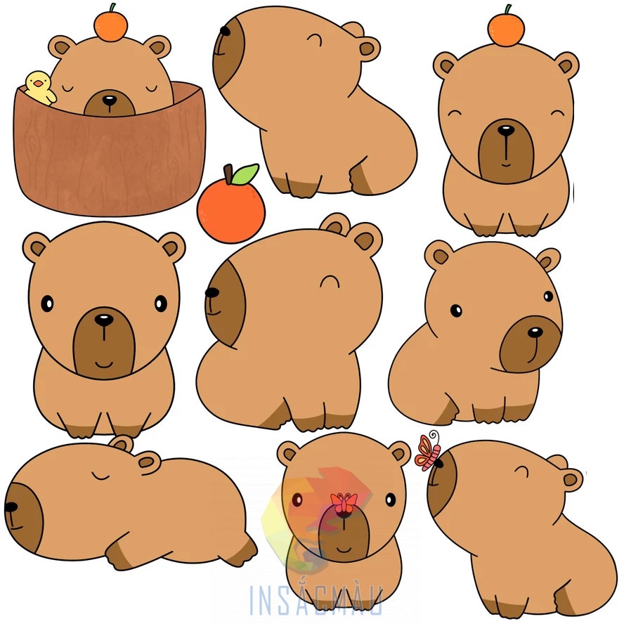 sticker capybara - 56