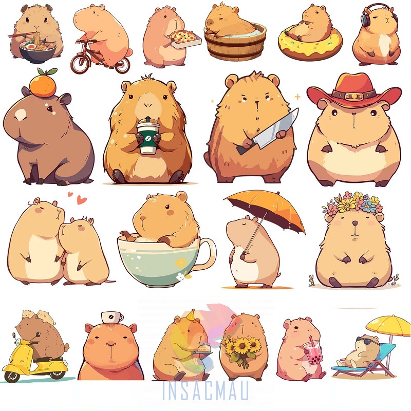 sticker capybara - 59