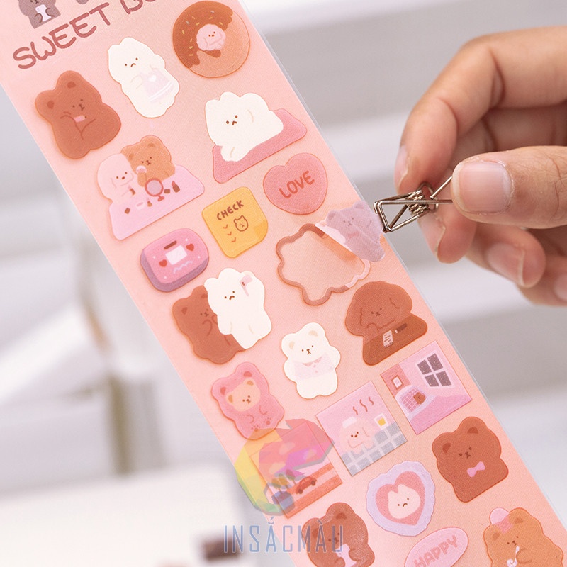 Mẫu sticker gấu cute - 12