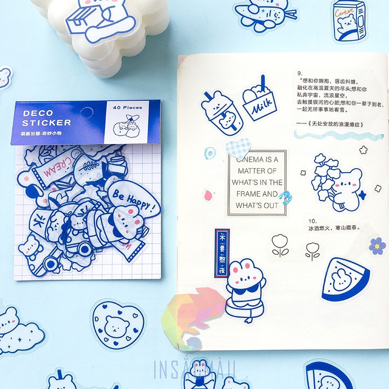 Mẫu sticker gấu cute - 15