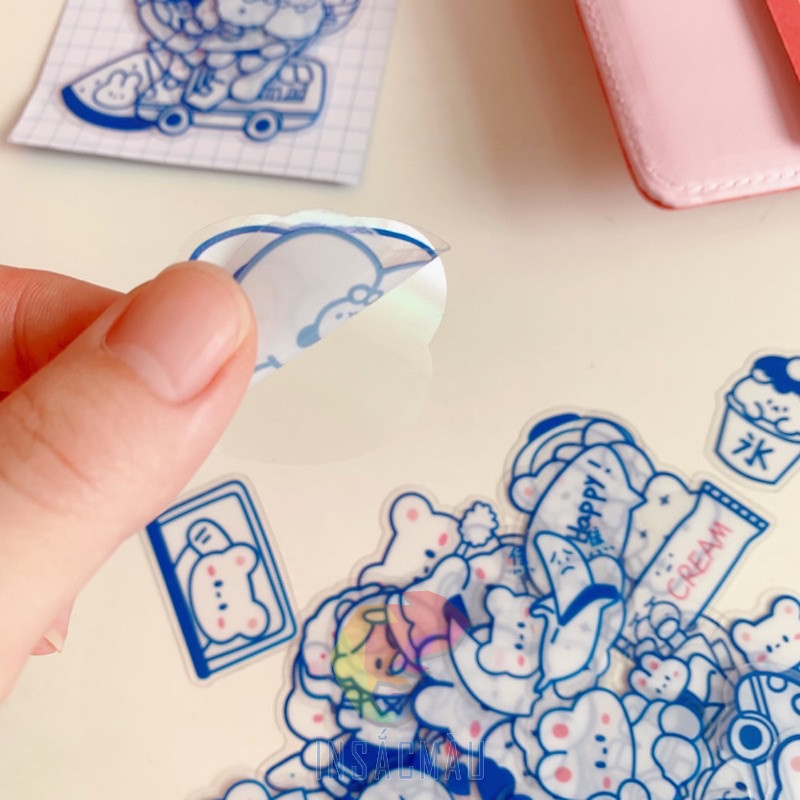 Mẫu sticker gấu béo cute - 16