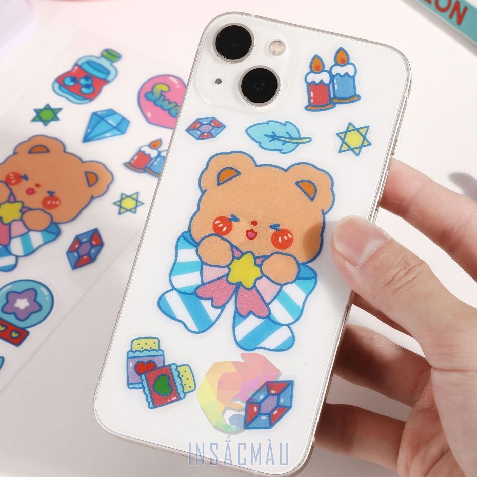 Mẫu sticker gấu béo cute - 30