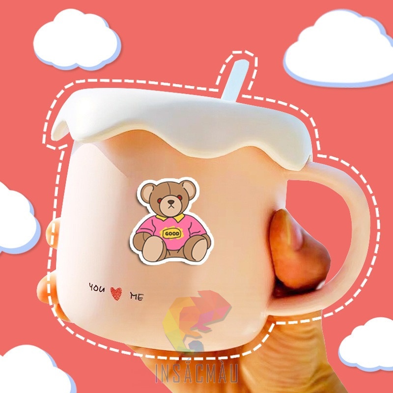 Mẫu sticker gấu béo cute - 35