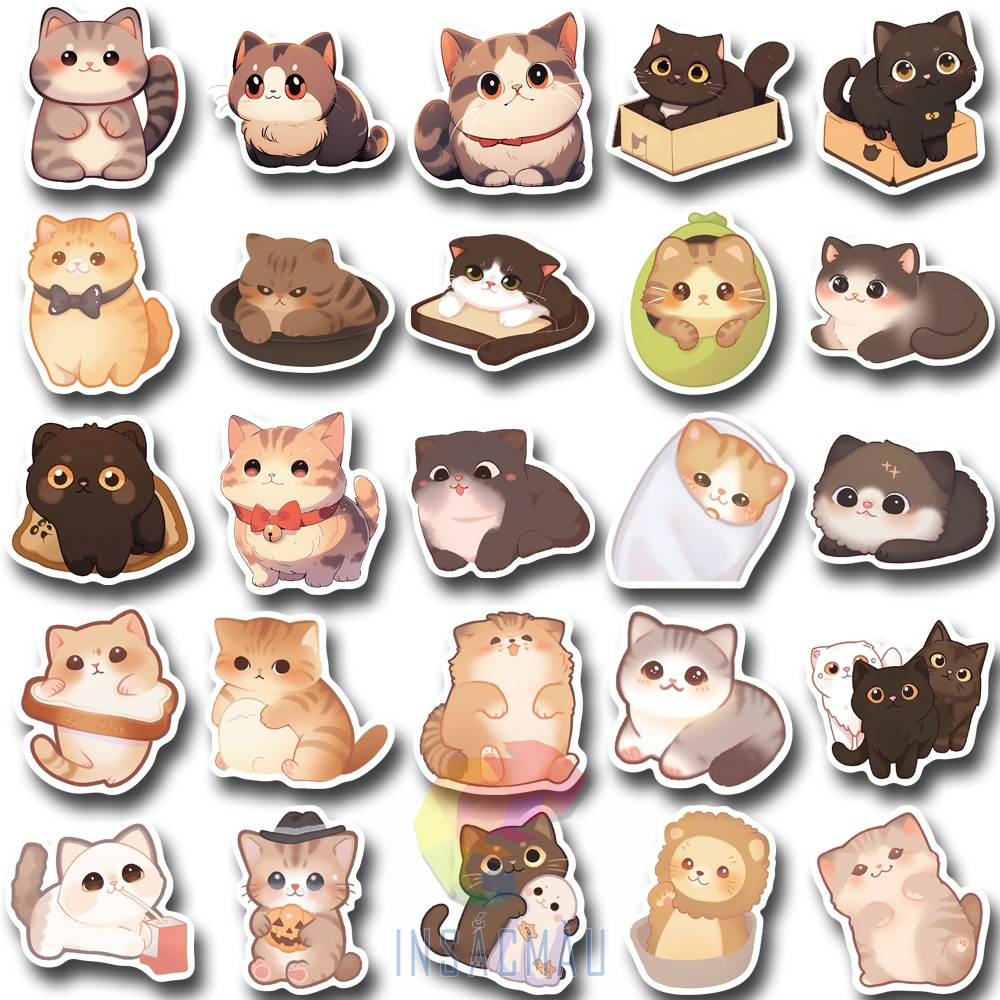 Mẫu sticker mèo cute - 33