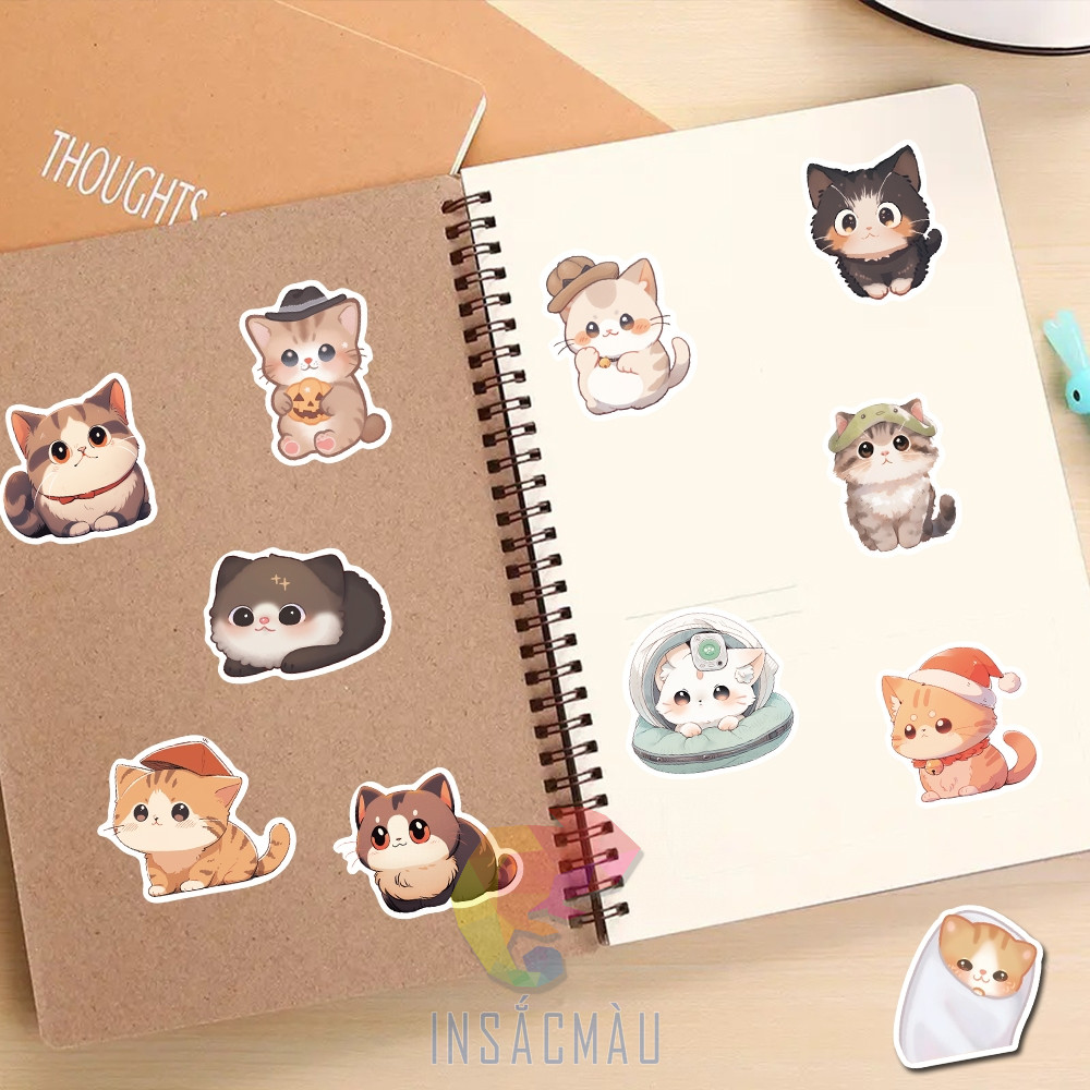 Mẫu sticker mèo cute - 37