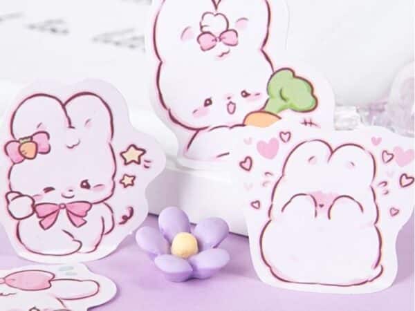60+ Mẫu Sticker Thỏ Cute, Dễ Thương, Sáng Tạo Nhất - In Sắc Màu