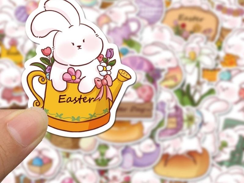 Mẫu sticker thỏ dễ thương - 40