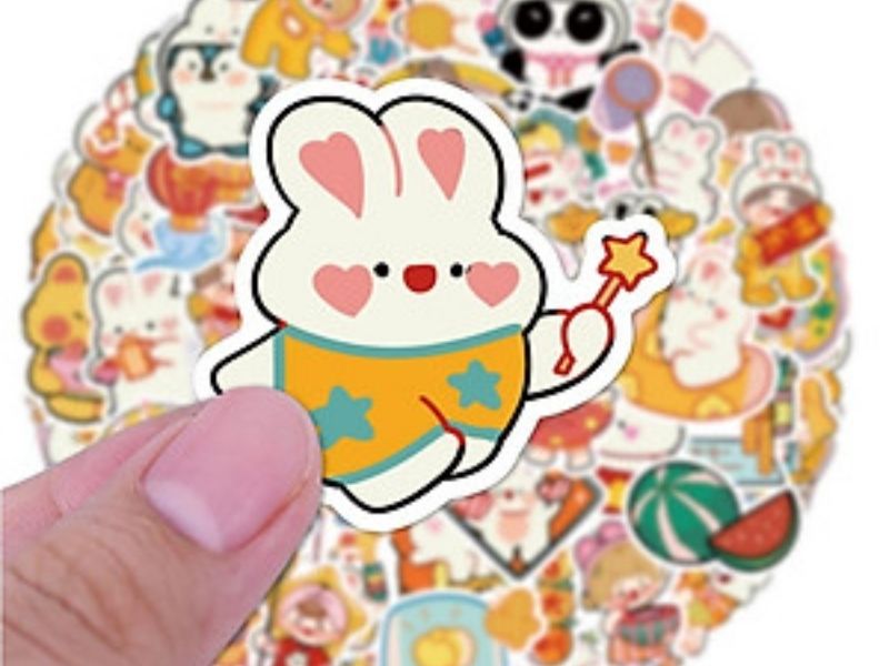 Mẫu sticker thỏ dễ thương - 41