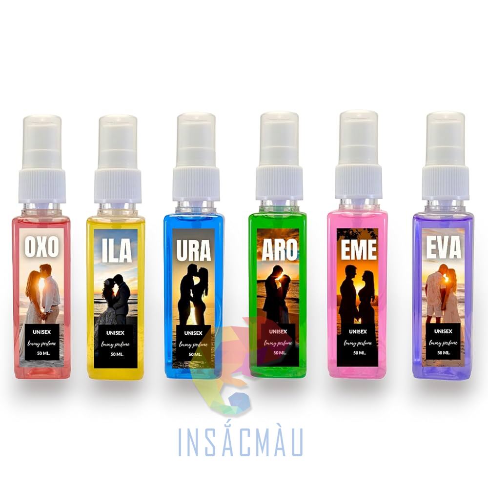 Mẫu tem dán nước hoa chiết cho nam nữ