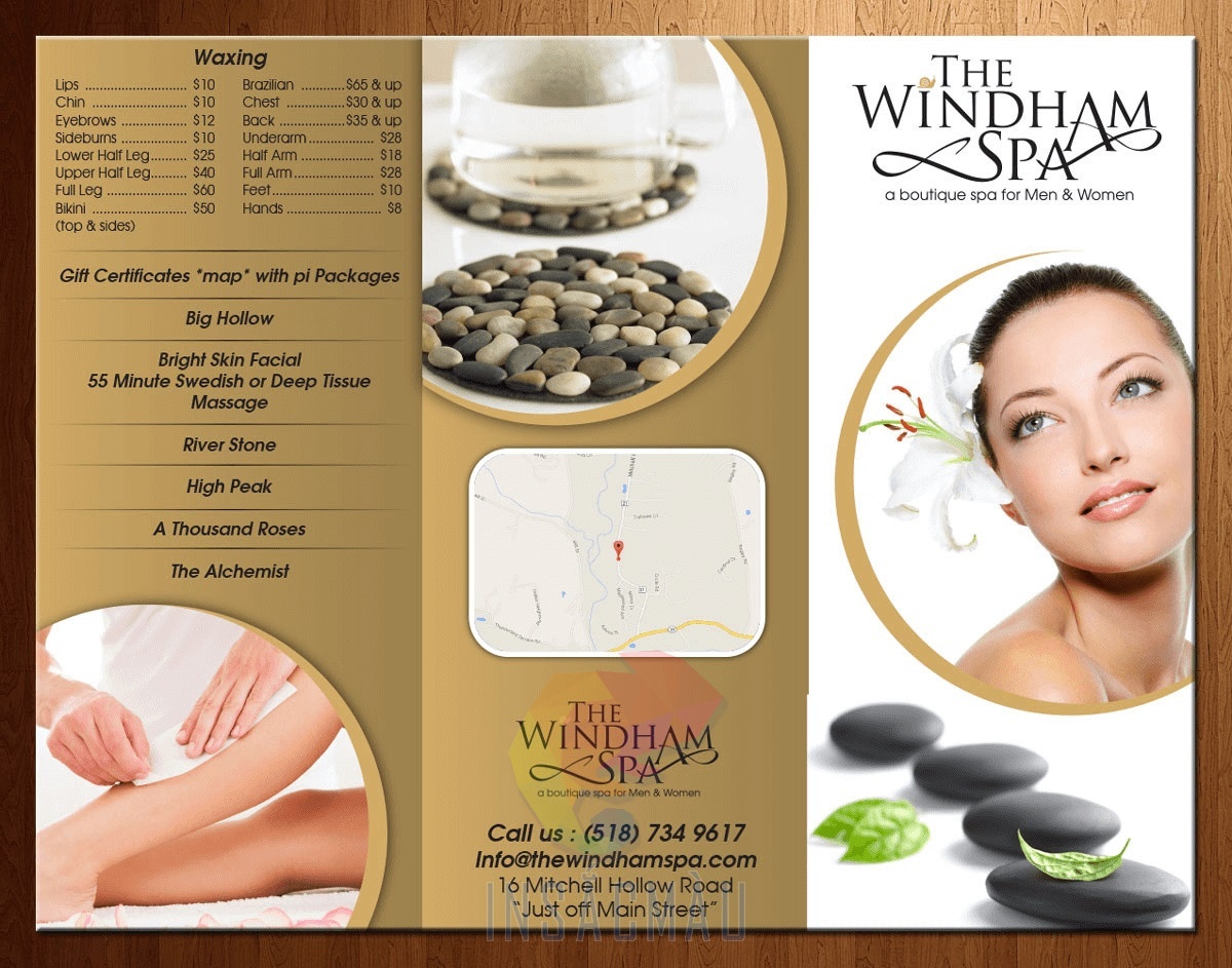 In Brochure Giá Rẻ 55 Mẫu brochure spa đẹp