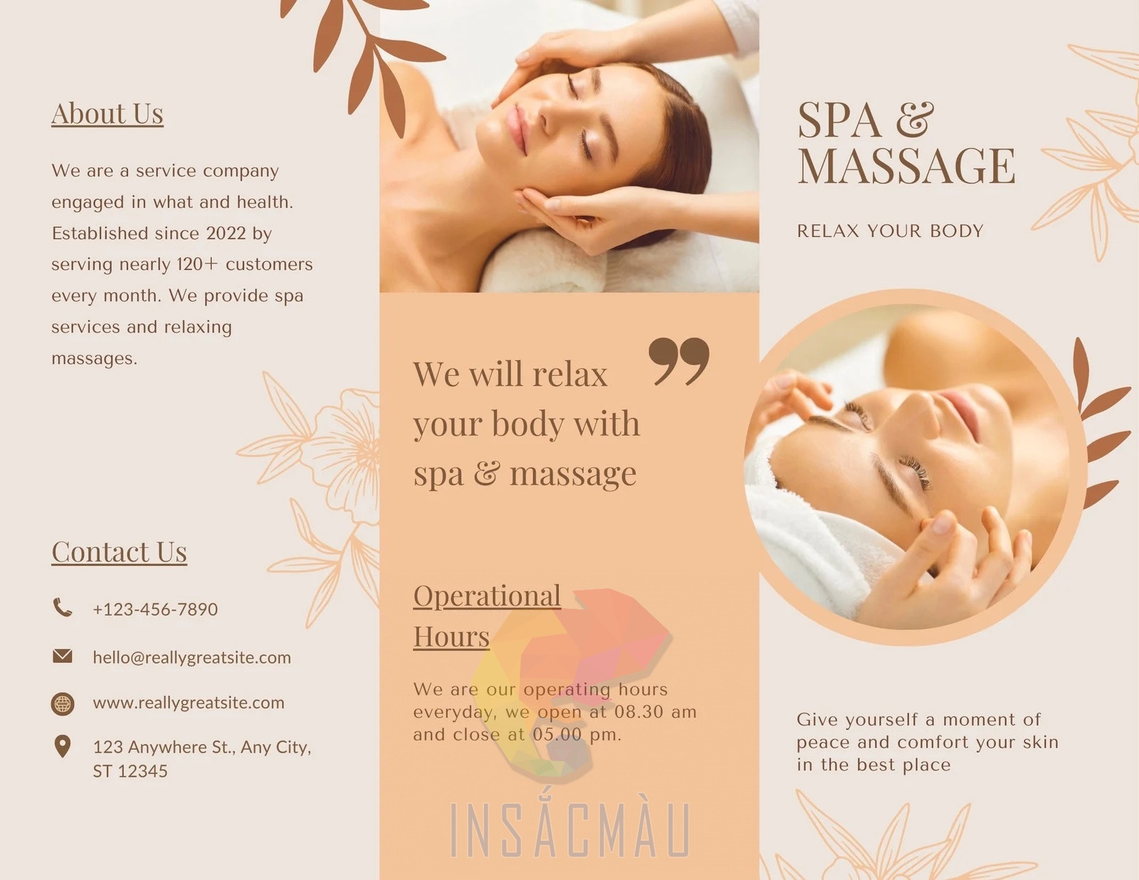 In Brochure Giá Rẻ 54 Mẫu brochure spa đẹp