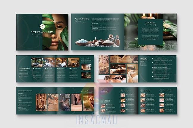 In Brochure Giá Rẻ 52 Mẫu brochure spa đẹp
