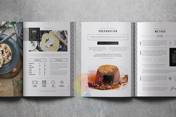 Mẫu catalogue nghành ẩm thực thiết kế đẹp