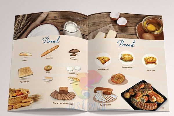 Mẫu catalogue ẩm thực, giới thiệu món