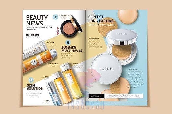 Mẫu catalogue mỹ phẩm làm đẹp
