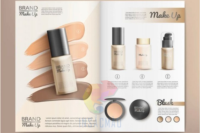 Mẫu catalogue giới thiệu mỹ phẩm trang điểm