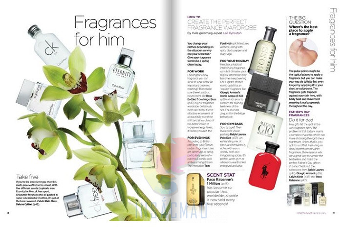 Mẫu catalogue giới thiệu nước hoa