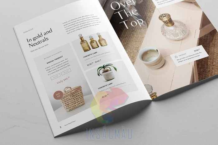 Mẫu catalogue giới thiệu các mặt hàng mỹ phẩm