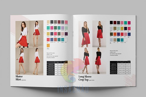 Mẫu catalogue giới thiệu sản phẩm thời trang
