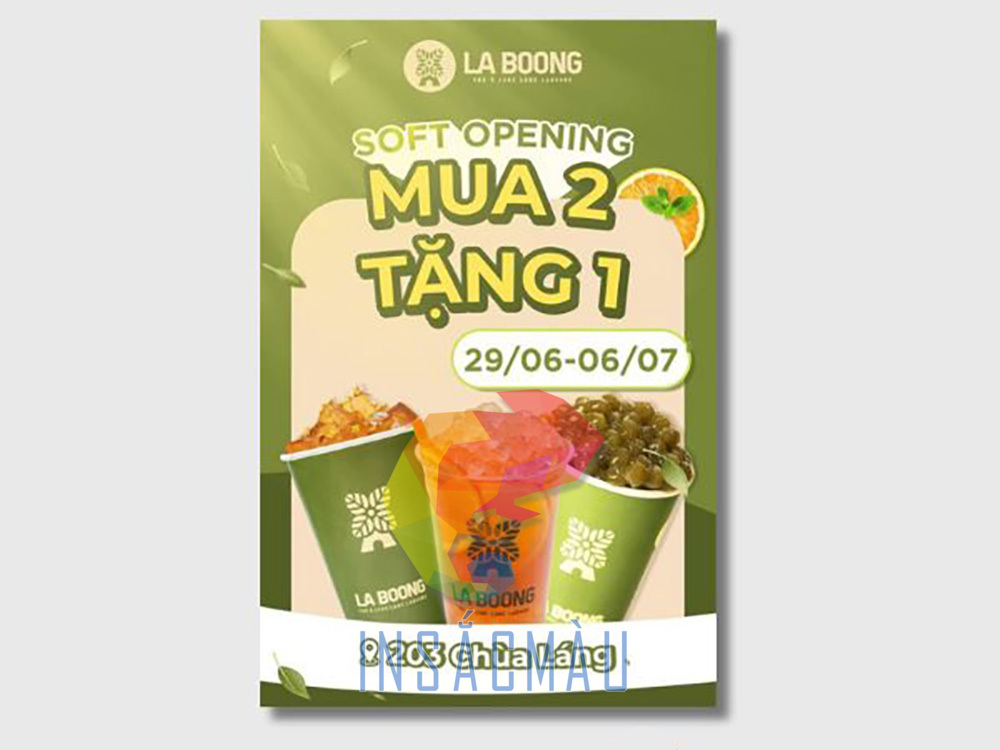 Mẫu tờ rơi quảng cáo trà sữa đẹp
