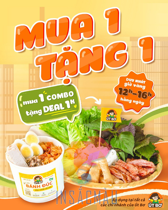 Mẫu tờ rơi khuyến mãi quán ăn