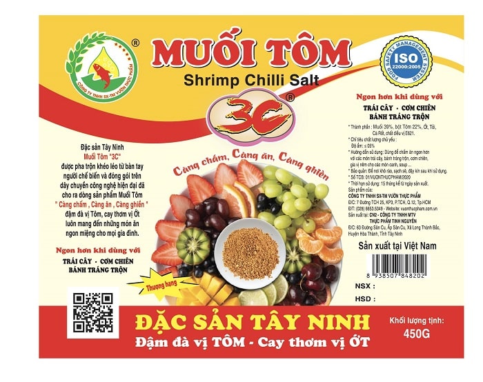 Những thông tin quan trọng cần có trên tem muối tôm