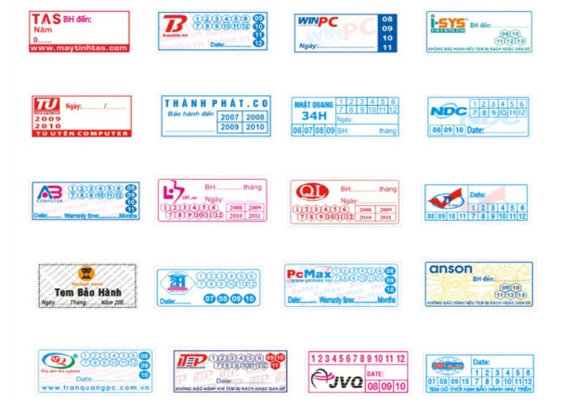 In tem niêm phong giá rẻ, chất lượng, uy tín tại In Sắc Màu