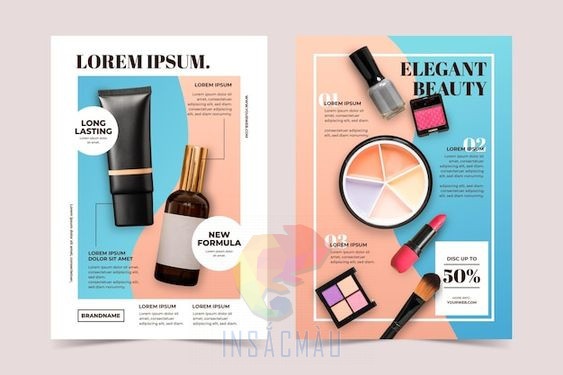 Mẫu tờ rơi mỹ phẩm làm đẹp