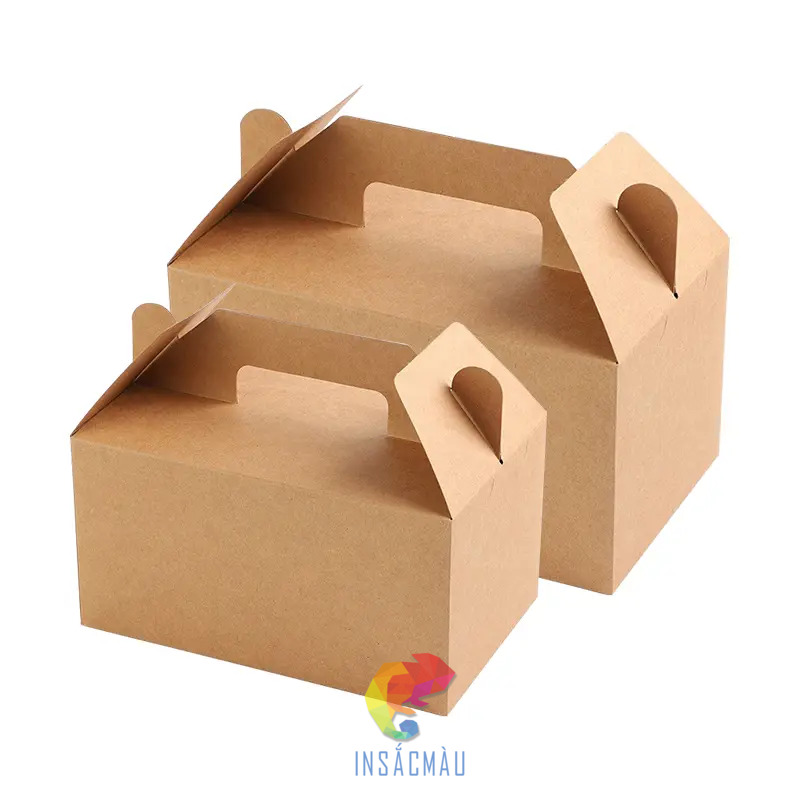 In Hộp Giấy Kraft 39 Hộp Kraft có quai