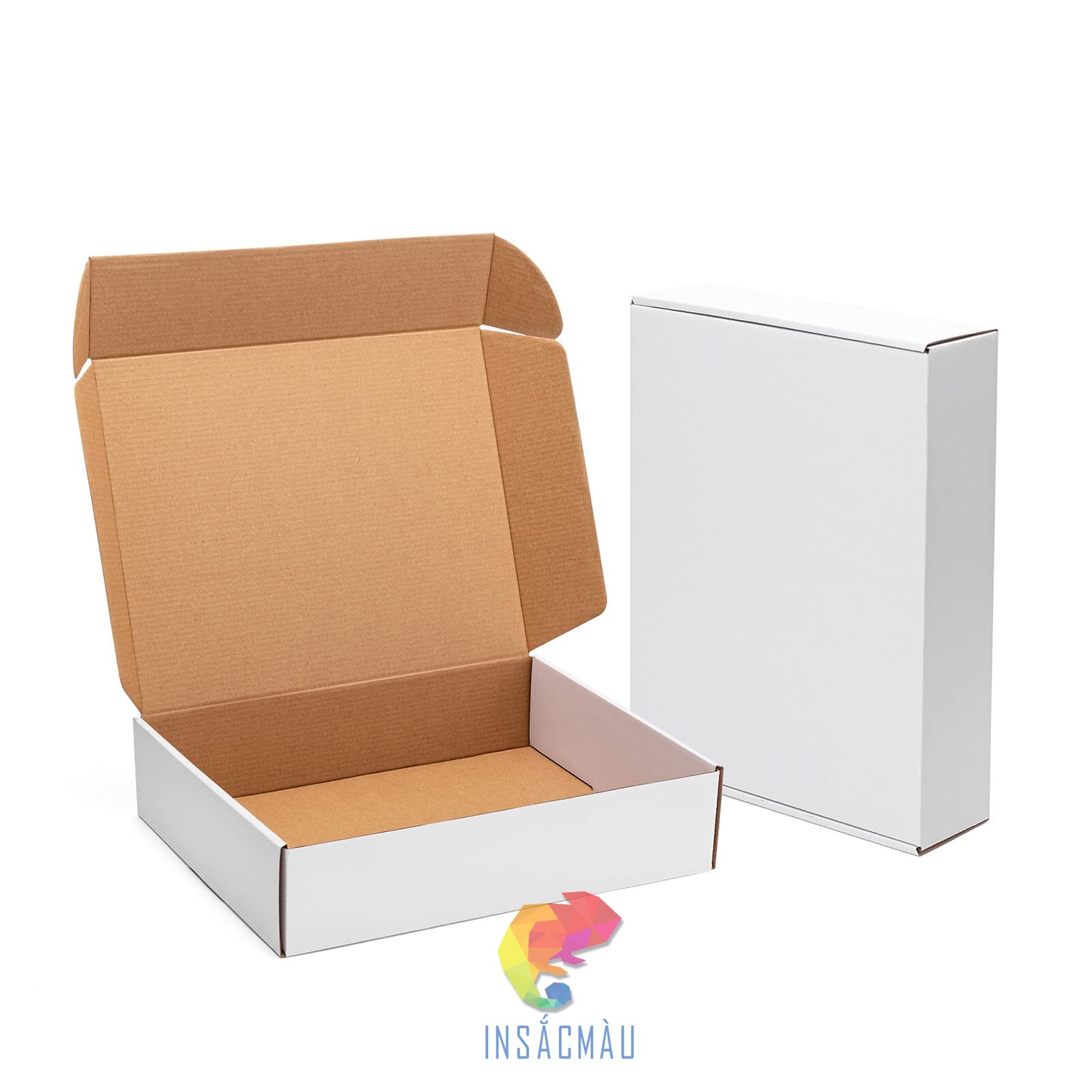 In Hộp Giấy Kraft 41 Hộp kraft nắp gài