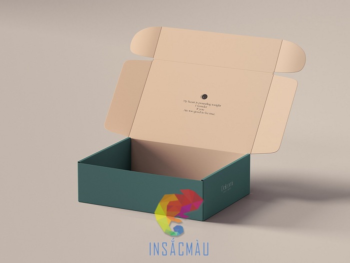 Mẫu hộp mỹ phẩm nắp gài