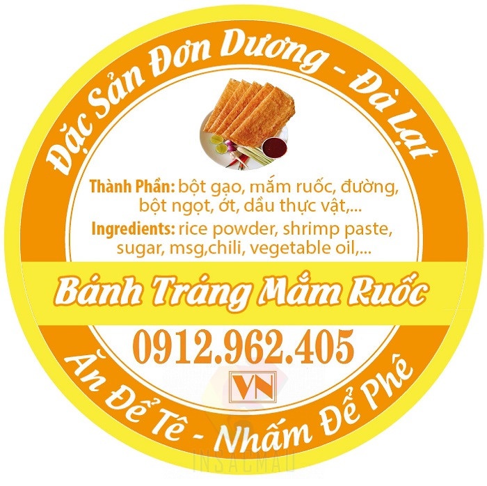 Mẫu logo bánh tráng - 13