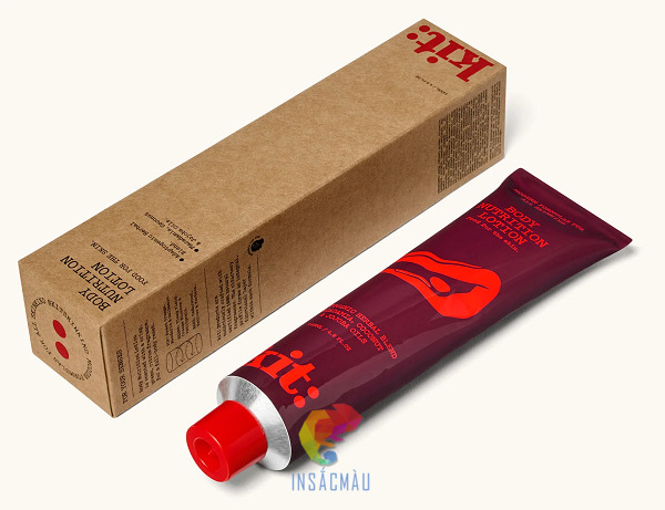 Mẫu hộp giấy kraft đựng tuýp kem body