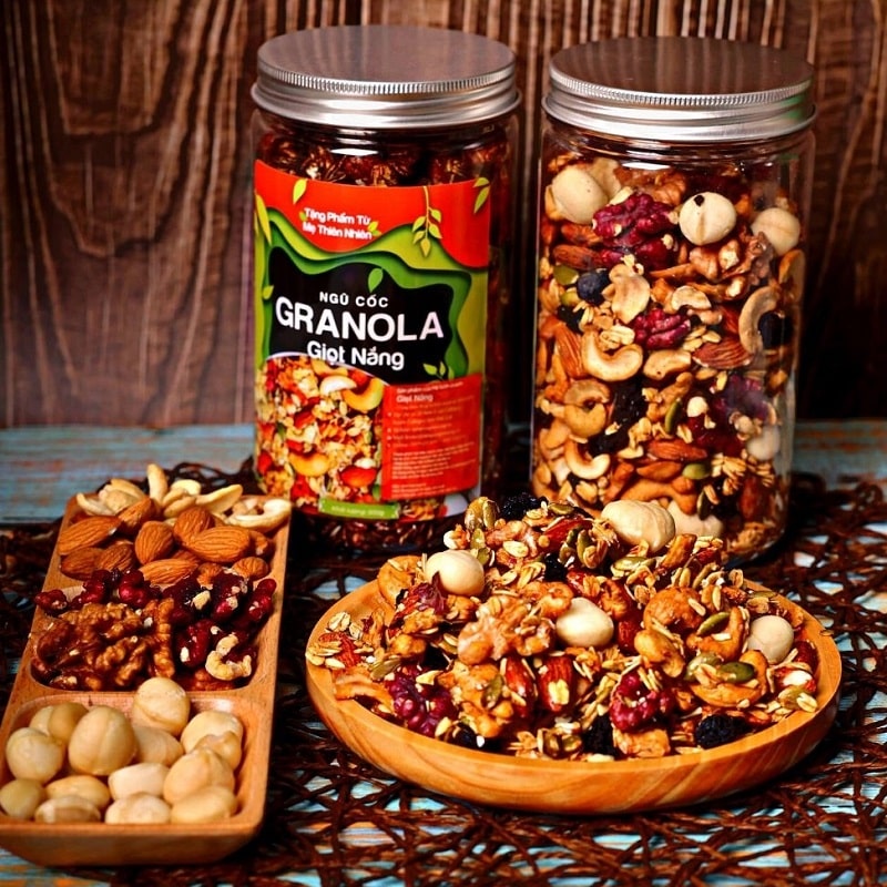 Tem nhãn ngũ cốc Granola