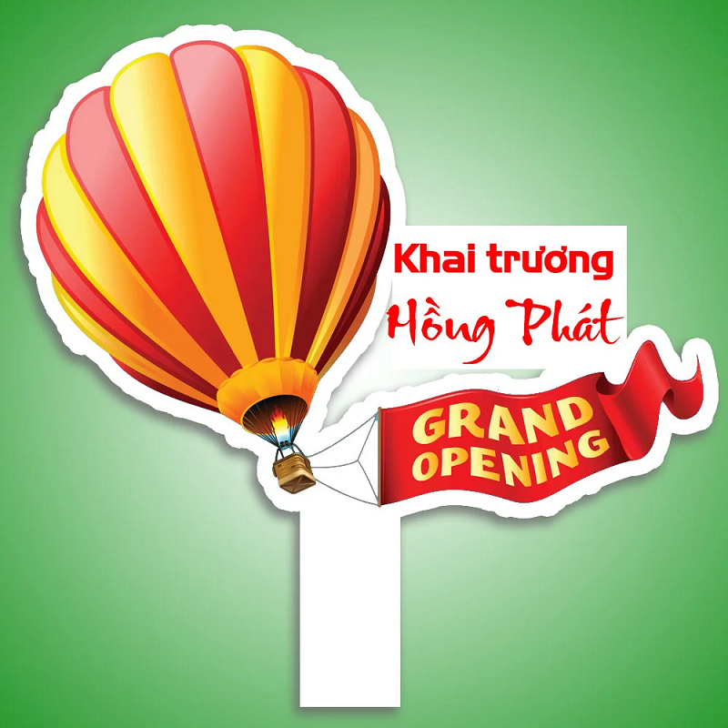 hashtag khai trương