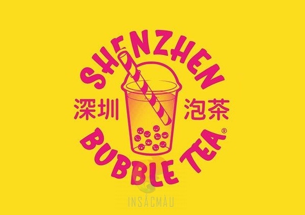 Mẫu logo trà sữa độc đáo